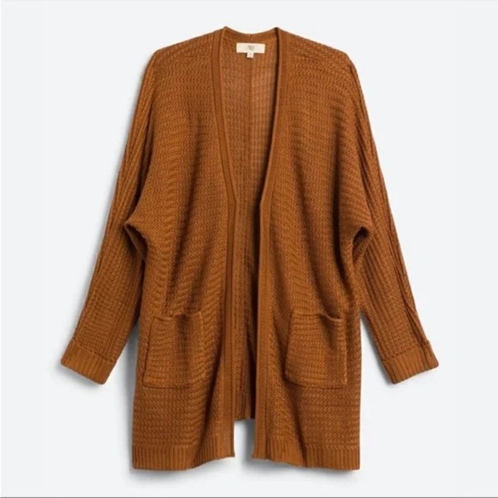 PINQUE‎ Analeigh Cardigan Rustic Caramel Sz S NWT
